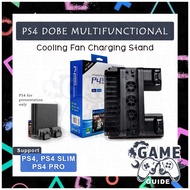 PS4 DOBE Multifunctional Cooling Fan Charging Stand [PS4 Slim / PS4 Pro / Regular PS4]