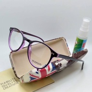 Kacamata wanita frame ungu promo gratis lensa