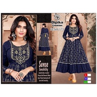 READY STOCK Kurti Women Indian New Design 2023 Cotton Kurti Traditional Kurtis Plus Size Party Wear 