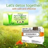 24 ALKALINE-C and 24 Green Restore Juice BUNDLE