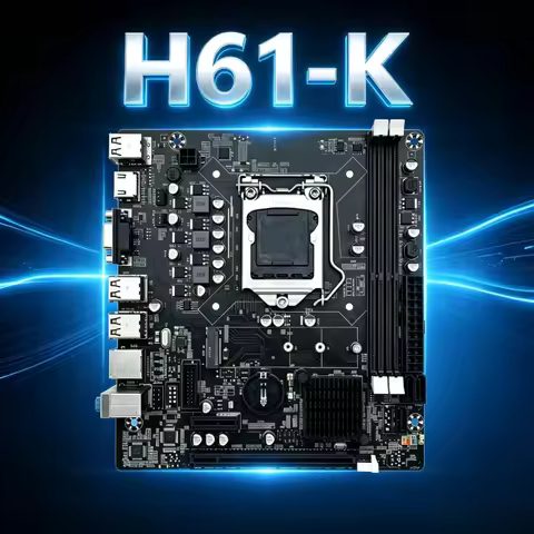 H61-K Motherboard LGA 1155 DDR3 RAM Compatible With Intel Core CPUs 2nd And 3rd Generations Supports