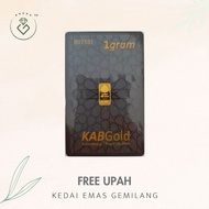 [Kedai Emas Gemilang] 800819 1.00G Kabgold Gold Bar (B7551) (1.5Cm) (1G) [999 Gold]