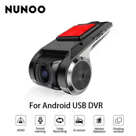 Nunoo 1080P Car Dash Cam Android DVR 170 Degree Wide Angle Dash Camera WiFi Video Recorder Night Ver