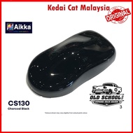 AIKKA CS130 CHARCOAL BLACK / OLD SCHOOL SUPREME SOLID COLOUR 2K CAR PAINT / Cat kereta