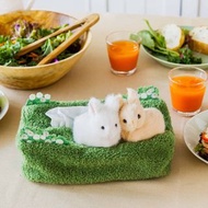 預購 日本直送 YOU+MORE! 兔兔在草原盒裝紙巾套