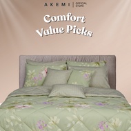 AKEMI Cotton Essentials Enclave Joy Comforter Set | 100% Cotton 650TC (Super Single/ Queen/ King)
