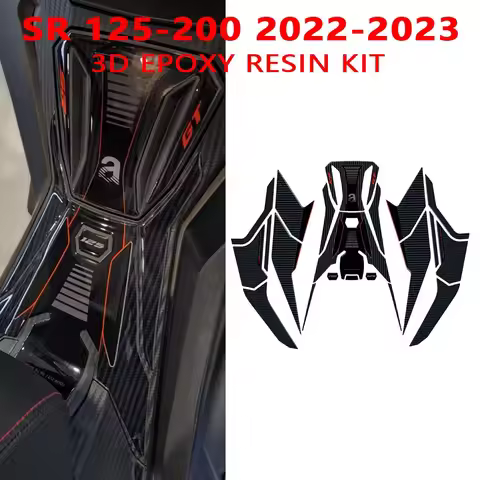 For Aprilia SR GT 125 200 2022-2025 Motorcycle Accessories Tank Pad 3D Epoxy Resin Sticker Protectio