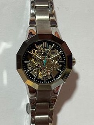 Kenneth Cole NEW YORK 女裝全鋼12角形黑色錶面自動機芯鋼帶手錶