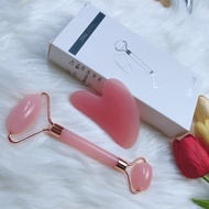 [Combo] Cây Lăn Mặt Mát Xa Mặt Miếng Guasha Giúp Làm Thon Gọn Mặt Massage Thư Giãn Lưu Thông Máu