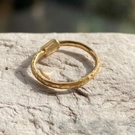 K24 純金圈形耳環 1mm 線徑款 純金圈形耳環 單耳