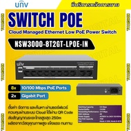 UNV SWITCH HUB POE 8 Port 2 Uplink Port   รุ่น NSW3000-8T2GT-LPOE-IN  สวิตช์ประสิทธิภาพสูง สำหรับระบ