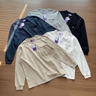 TNF JAPAN Purple label pocket pure cotton long-sleeved T-shirt