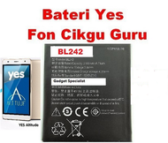 Bateri Yes Fon Cikgu Guru YES Altitude M631Y Battery BL242 for YES ALTITUDE M631 LENOVO K3 A6000 Plu