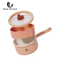 HAN RIVER panci listrik 2L Kompor listrik pintar Pelajar Pot Portable /Multifungsi electric fry pan/