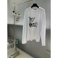 Acne Studio 2025 Autumn New Product Inkjet Printing Men's Long-Sleeved T-Shirt