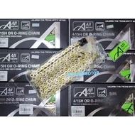 [ AJI RACING ] 415H 428H 132L 122L 415H-122L 415H-132L 428H-132L O-RING GOLD CHAIN RANTAI SPOKET SPR