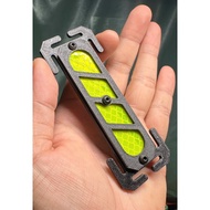 Molle EDC Tactical Reflective Patch – MOLLE Backpack / Bag Decorative Patch, 3D Printed Plastic Mate