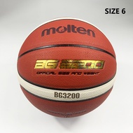 (ของแท้ 100%) บาสเกตบอล ลูกบาส Molten รุ่น BG3200 ลูกบาสหนัง PU เบอร์ 6/เบอร์ 7 indoor/outdoor ทนปูน
