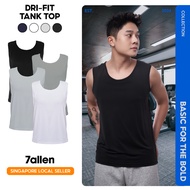 7allen UltraCool Dri Fit Tank Top, Sleeveless Top, Gym Tank Top, Gym Shirt, Lightweight, Quick Dry