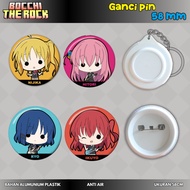 GANTUNGAN [Bocchi the rock] Keychain & Pin size 58mm anime character Nijika Bocchi the rock