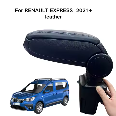 Armrest For RENAULT EXPRESS 2021+ Leather Custom Fit Center Console Storage Box Vehicle Accessories