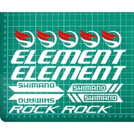 Cutting sticker bicycle sticker element