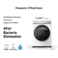 Panasonic 9kg Hygiene Care Front Load Washing Machine with Dry Assist NA-V90FC1WSG