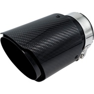 Carbon Fiber Exhaust Tips 3" Inlet 4"Outlet, Universal Tailpipe 3 Inch Exhaust Muffler Tip