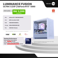 IDEALTECH LUMINANCE FUSION INTEL GAMING PC ( CORE ULTRA 5 / RTX5060 8GB / 16GB RAM / 500GB SSD )