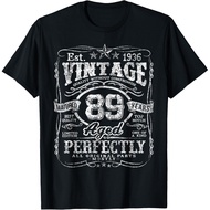 Men's cotton T-shirt Vintage 1936 Limited Edition Shirt 89 year old 89th Birthday T-Shirt