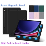 Magnetic Case For Samsung Galaxy Tab S9 FE Plus + S9 Plus+ S8 Plus + S7FE 12.4 Inch Talbet Stand Smart Shell Cover Cases