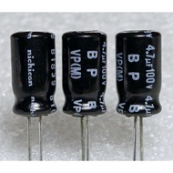 Nichicon VP bp 4.7uf 100v bipolar Capacitor No Terminal