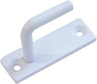 Daidohant 10104294 Long Eye Hook, Matte White/Iron, 0.2 inch (4 mm) (HA-870) (A) 1.4 x (B) 0.5 x (C)
