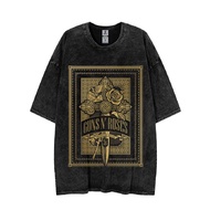 Guns N Roses Poster Vintage Style Oversize Washed Tee