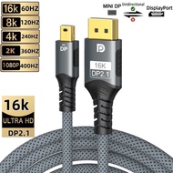 [READY STOCK] Connection Cable K MINI DP to DP HD Video Cable dp Cable 2.1 Gaming 8K 4K