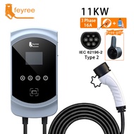 feyree EV Charger Type2 32A 7.6KW Electric Vehicle Car Charger EVSE Wallbox 11KW 22KW EV Charger 3Ph