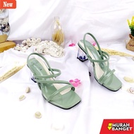 Shopee haul heels Keynarra Best QualityWanita - 7 Cm Glass Heel Queensha RN 706