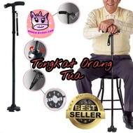 🔥 HOT 🔥 Tongkat Orang Tua Walking Stick with LED