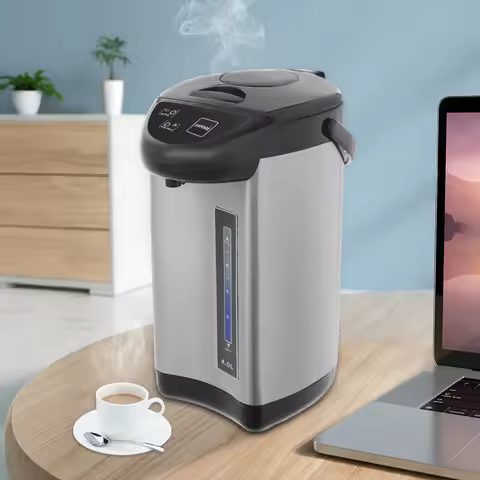 Electric Kettle, 4L 110V Stainless Steel Electric Water Boiler Kettle with 750W Fast Heating, 24-Hou