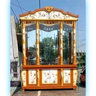 BUFET PAJANGAN KACA, LEMARI PAJANGAN KACA, MOTIF