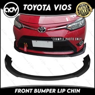 Toyota Vios 2013-2020 Bumper Front Lip Chin Body Kit (Black)