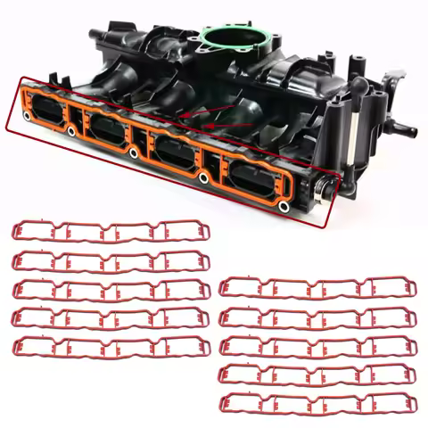 10 Pcs 2.0T TSI Intake Manifold Gasket Seal 06F129717D 06J133201G 06J133201AL for VW Golf Passat Tig