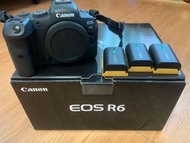Canon EOS R6 full set 連3粒電 有單連盒 *已過保養 操作正常