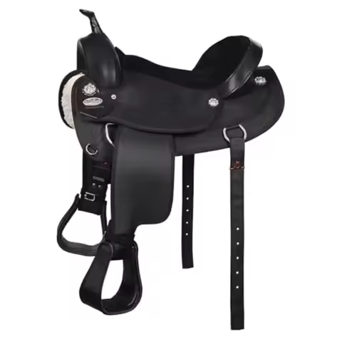Trail Pleasure Western Horse Saddle for Horses Cordura Synthetic Material Brown Lightweight and Dura