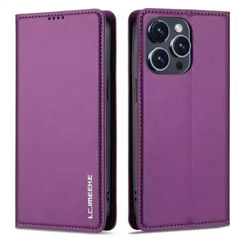 Flip Case For iPhone 16 17 Pro Max Case Leather Wallet Luxury Cover For iPhone 16 15 14 8 7 Plus 13 