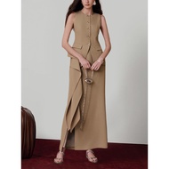 IBUY Women's 2025 Summer Lightweight Two-Piece Suit - Ruffled Skirt