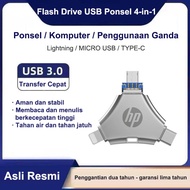 Flashdisk 1TB 512GB OTG 4 IN 1 for iphone 615 USB 3.0 Micro + Type C + Li9htnin9 / 4in1 Usb Flash Dr