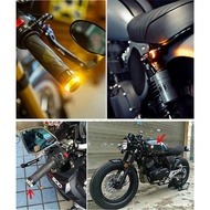 C5GOON 1Pcs Motorcycle Turn Signal LED Light Indicator Blinker Handle Bar End Handlebar White Yellow