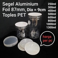Terbaru Segel Aluminium Foil 87Mm, Diameter Toples 85Mm