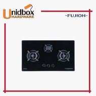 FUJIOH FH GS 6530 SVGL 90cm Tempered Glass Hob/FUJIOH/3 Burners/Kitchen Appliances/Cooking Hobs/Gas Stove/Kitchen Collections